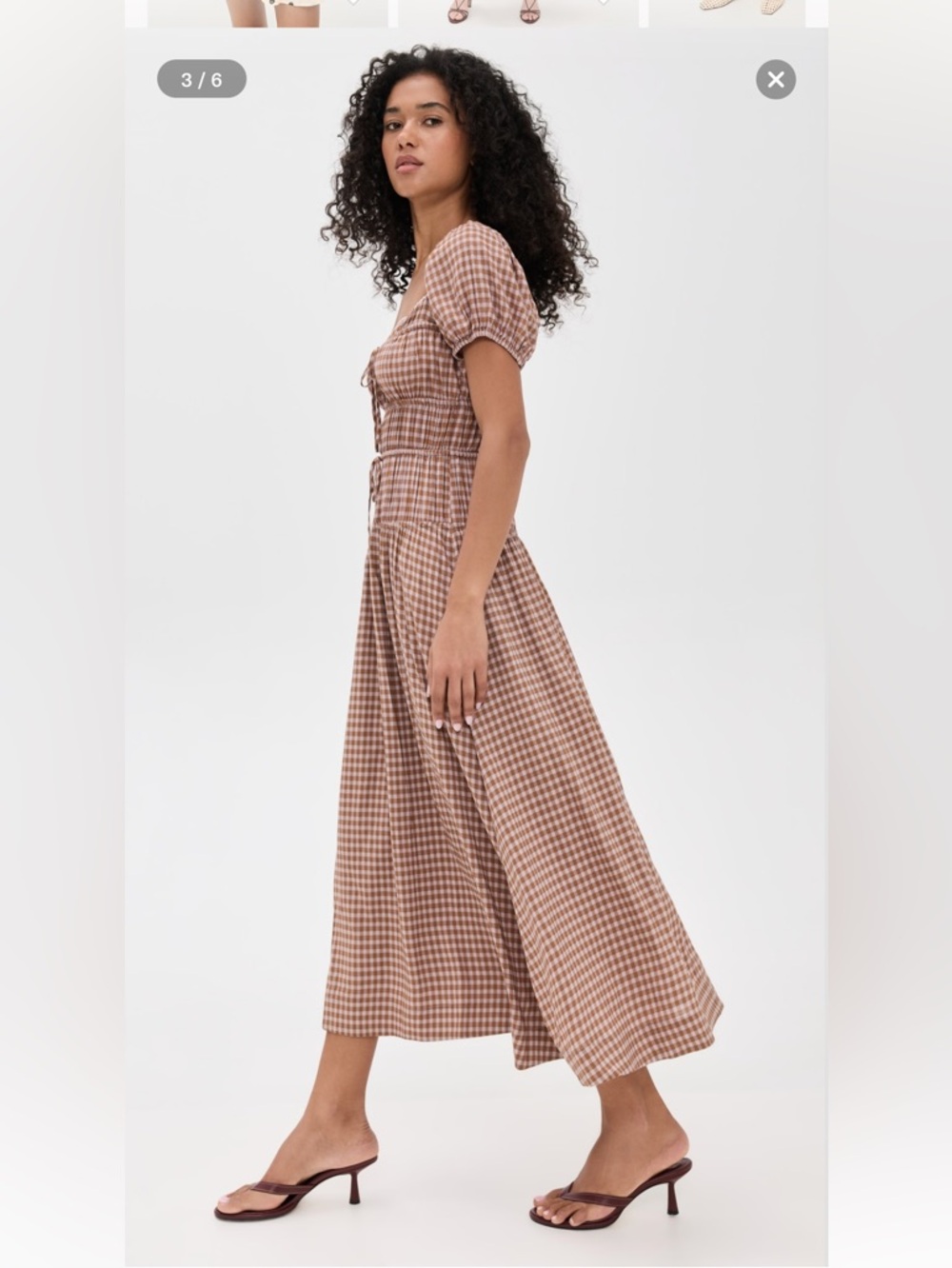Reformation Rhett gingham Dress